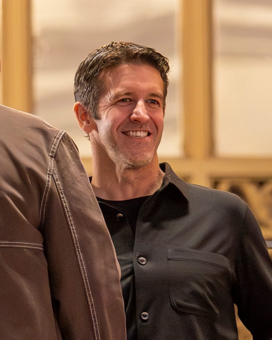 John Ternus at Apple's 50th-anniversary event in March 2026, before becoming CEO (file photo, not the October 2026 Austin store opening)